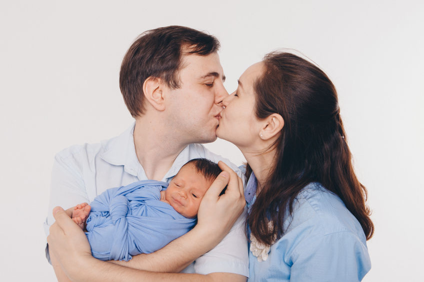 Newborn Baby With Parents